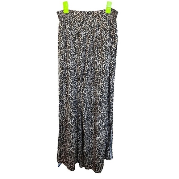 Anthropologie Maaji Woven Modal Animal Print Flowy Palazzo Pants size Medium - Picture 3 of 12